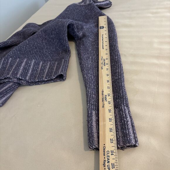 Paraphrase Women Sweater M Turtleneck Purple Long Sleeve Cropped 100% Lambwool - Picture 9 of 10